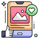 seleção de fotos através do app